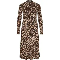 Vila Vileoa Leoprint Maxikleid