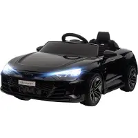 HOMCOM Kinder Elektroauto, Kinderfahrzeug mit Ferbedienung, Kinderauto, Schwarz