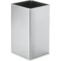 Zack Papierkorb Angolo silber, Designer Design, 22x40x22 cm