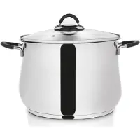 Orion Stahltopf Kochtopf mit Deckel DALIE 26 cm 10,6l für Gasherd Induktion