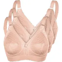 Sassa Bügelloser BH "3er Pack Soft-BH Functional Bras", Damen, Gr. 80, Cup E, 3 Stk., beige, BHs Bügelloser BH