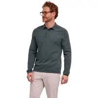 Falke Strickpullover "Pure Cashmere", Herren, Gr. L, grün (tundra pine (7117)), Pullover Strickpullover