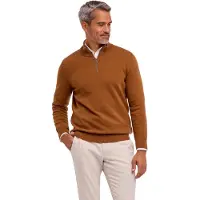 Falke Pure Lambswool Herren Pullover, 3XL, Braun, Schurwolle