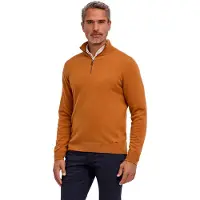 Falke Strickpullover "Pure Cashmere", Herren, Gr. M, orange (caramel (5582)), Pullover Strickpullover