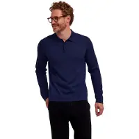 Falke Pure Merino Wool Herren Pullover, XXL, Blau, Schurwolle