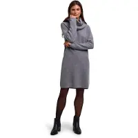 Falke Damen Kleid, XS, Grau, Rippe, Schurwolle