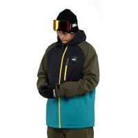 Horsefeathers Crown Jacke, Dunkeloliv/Fliesenblau, Konfektionsgröße XS