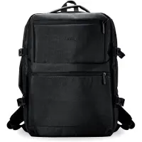 Markenlos Battersea Untersitz-Rucksack in Schwarz – Leichter Reiserucksack mit gepolsterten Schultergurten und Trolleygurt – Handgepäck für Ryanair – 40 x 28 x 15 cm, 17 l