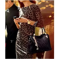 Markenlos Damen Umhängetasche Schultertasche Henkeltaschen Quaste Drucken Handtasche 4-teiliges Set Geldbörse Shopper Taschen Clutches Kartenhalter Brieftasche