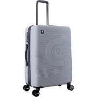 Markenlos Reisekoffer Eclipse, 67 cm, Mittelgröße, 8 Rollen, Grau