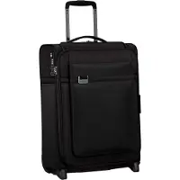 Markenlos Airea - Upright S Toppocket erweiterbares Handgepäck, 2 Rollen, 55 cm, 41/46 L, Schwarz
