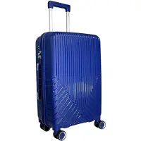 Markenlos Hartschalen-Trolley Reisekoffer (M/L/XL/XXL oder Set) mit 4 Doppel-Rollen (Handgepäck 54 cm, Blau)