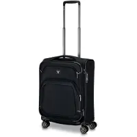 Markenlos Erweiterbarer Kabinen-Trolley 55x40x20/23 cm - Schwarz