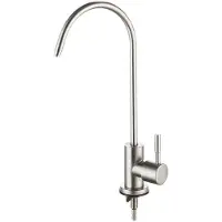 Sonstiges Osmose Wasserhahn für Wasserreiniger 1/4 Zoll Gebürstete Farbe Edelstahl 360° drehbar