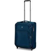 Markenlos Kabinen-Trolley mit 2 Rollen 55x40x20/23 cm erweiterbar - Blau