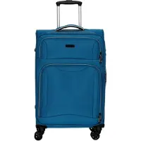 Markenlos D&N Travel Line Trolley M 66 cm in Blau