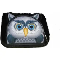 Warta Schul-Federmäppchen, einteilig, mit Eulenmotiv