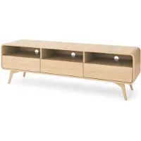 Furnlux Classic FURNLUX Tv-möbel Helion Beige 180 Cm / Hauptfarbe: Beige / Abmessungen: 180 x 52 x 39
