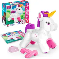 Mega BLOKS Bau- und Zaubereinhorn Spielzeug (26 Teile) für Kinder, Bausteine, 3 Jahr(e), Kunststoff, 26 Stück(e), 1,28 kg