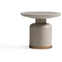 AEA Beistelltisch Kaffeetisch Sofatisch Couchtisch Beige Wohnzimmer Holz