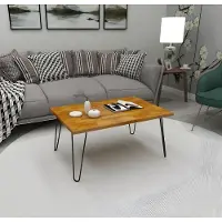 AEA Robuster Brauner Sofatisch Designer Wohnzimmer Couchtische Holz Möbel