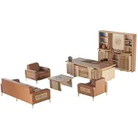 Xl Moebel Gmbh Set Schreibtisch Stizmöbel Stauraum Braun Komnplett Arveitszimmer Holz