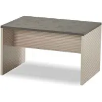 AEA Weiß-Grauer Couchtisch Designer Rechteckiger Tisch Arbeitszimmer Möbel