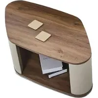 AEA Designer Couchtisch Mit Regal Holztisch Stauraum Arbeitszimmer Büromöbel