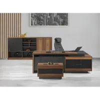 AEA Arbeitszimmer Set Couchtisch Sideboard Schreibtisch Büromöbel Holz
