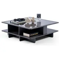 AEA Quadratischer Sofatisch Glas Lounge Beistell Tisch Glastische Couchtisch