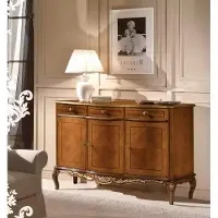 AEA Klassisch braune Wohnzimmermöbel hochwertiges Sideboard Kommode Sideboards