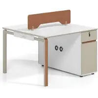 AEA Bürotisch für 2 Personen Counter-Schreibtisch Team Arbeitsplatz Modern Büromöbel