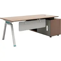 AEA Deisng Eckschreibtisch Schreibtisch mit Aktenschrank Tisch Büro Einrichtung