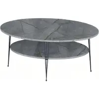 AEA Moderner grauer Couchtisch aus Holz mit stilvollem Design