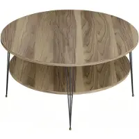 AEA Eleganter brauner Couchtisch aus Holz