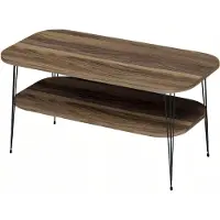 AEA Eleganter brauner Couchtisch aus Holz für modernes Wohnzimmer