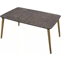 AEA Couchtisch aus Holz in Braun modern elegant
