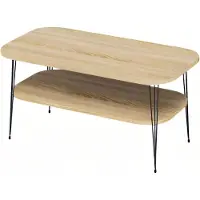 AEA Eleganter brauner Couchtisch aus Holz mit zeitlosem Design