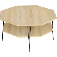 AEA Eleganter brauner Couchtisch aus Holz für modernes Wohnzimmer