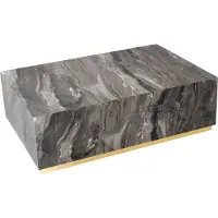 AEA Moderner grauer Couchtisch aus Holz
