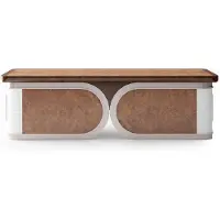 AEA Eleganter Holztisch in Braun für modernes Home-Office