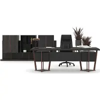 AEA Schreibtisch Kommode Büroschrank Couchtisch Arbeitszimmer Set Holzmöbel