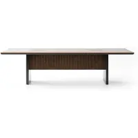 AEA Eleganter brauner Holz-Konferenztisch im modernen Design