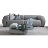 AEA Moderner grauer Couchtisch aus Holz