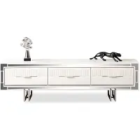 AEA Sideboard TV Ständer Wandpanel Weiß RTV Lowboard Moderne Wohnwand