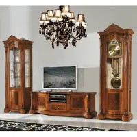 AEA Wohnzimmer rtv Vitrine Wohnwand Schränke Design tv Art déco Vitrinen Set Schrank