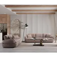 AEA Couchgarnitur Moderne Wohnzimmer Möbel 2x Couchen Holztisch 3-tlg