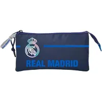 Real Madrid Federmäppchen 3 Fach Crest Etui