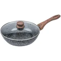 KINGHOFF Wok-Pfanne 24 cm Granitholz KH-1583 1170