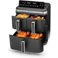 Gourmet Maxx GOURMETmaxx FryUp3 Vertikale Heißluftfritteuse 3 Kammern - Airfryer XXL 17 Liter - Küchenhelfer, Garen, Küche, Kochen für Heißluftgaren & Küchenbedarf